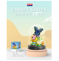 16369 Flower Flying Butterfly Dance [with transparent cover + base]