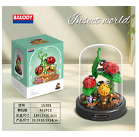 16381-Seven-Spotted ladybug [with transparent cover + base]