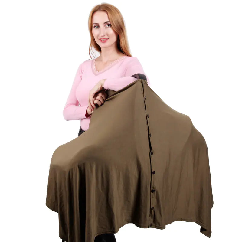 Button Nursing Scarf, Multi-Function Baby Care Cover