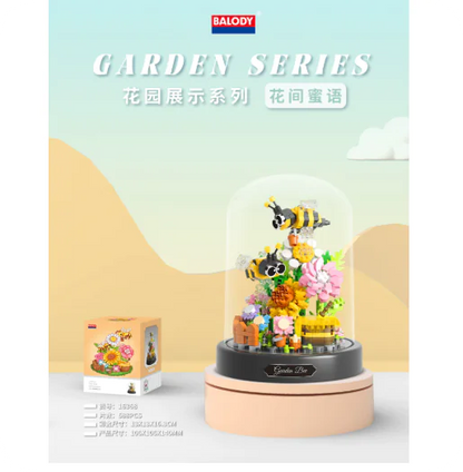 Bee Butterfly Flower Bonsai Block (Single)