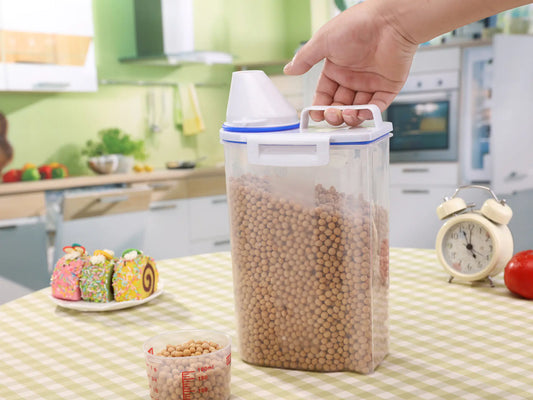 Grain Storage Container with Cup