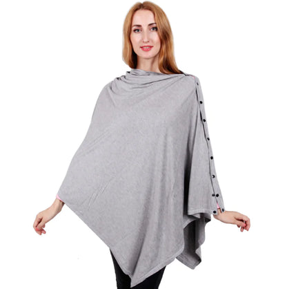 Button Nursing Scarf, Multi-Function Baby Care Cover